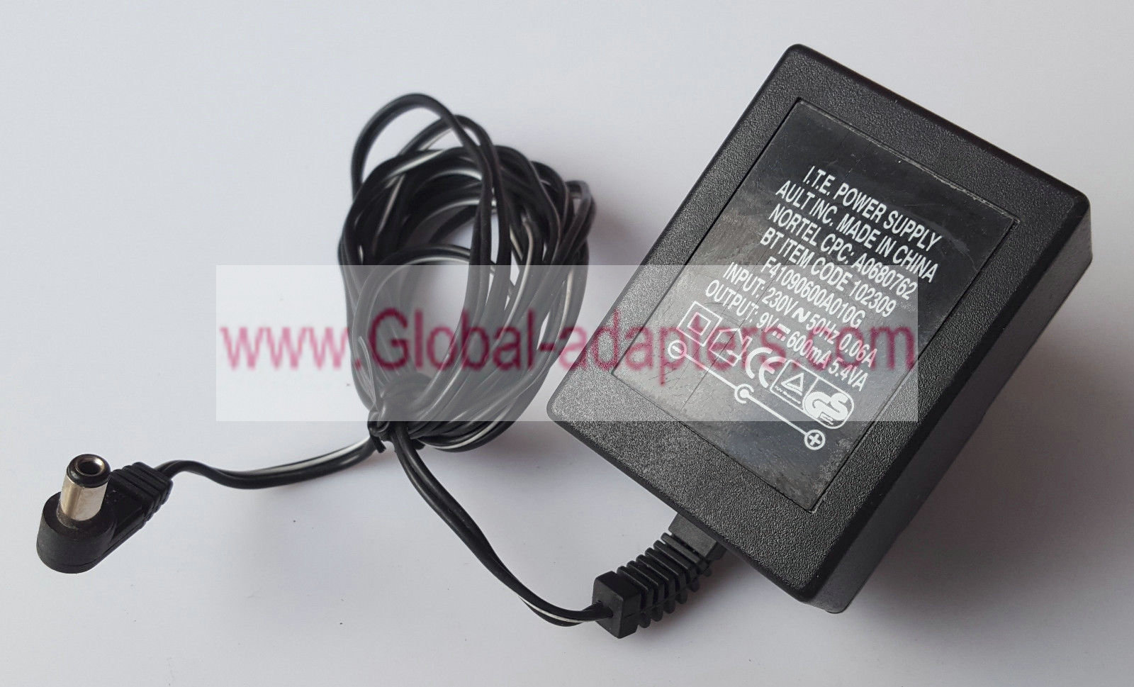 New GENUINE AULT F41090600A010G 9V 0.6A AC/DC POWER SUPPLY ADAPTER